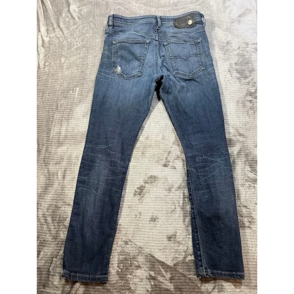Diesel Buster Tapered Jeans Mens 29X25 Dark Wash Blue Stretch Denim Regular Slim